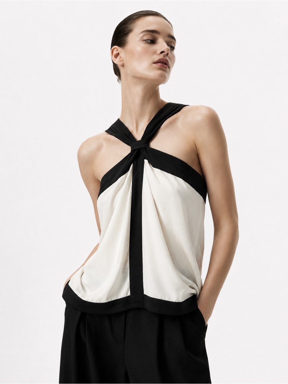 Vintage BCBG Silk Halter Top